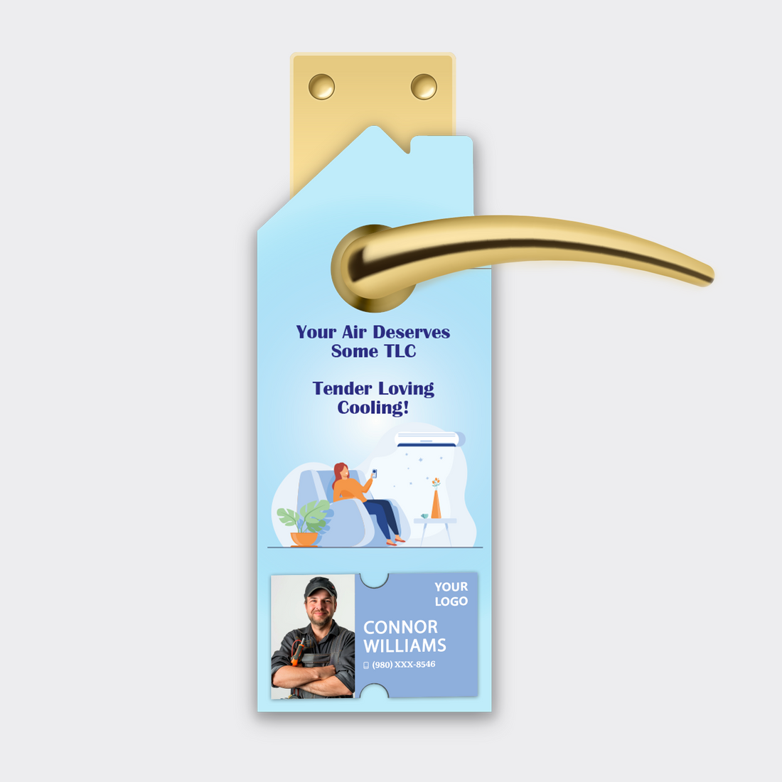 Air Conditioning Door Hangers
