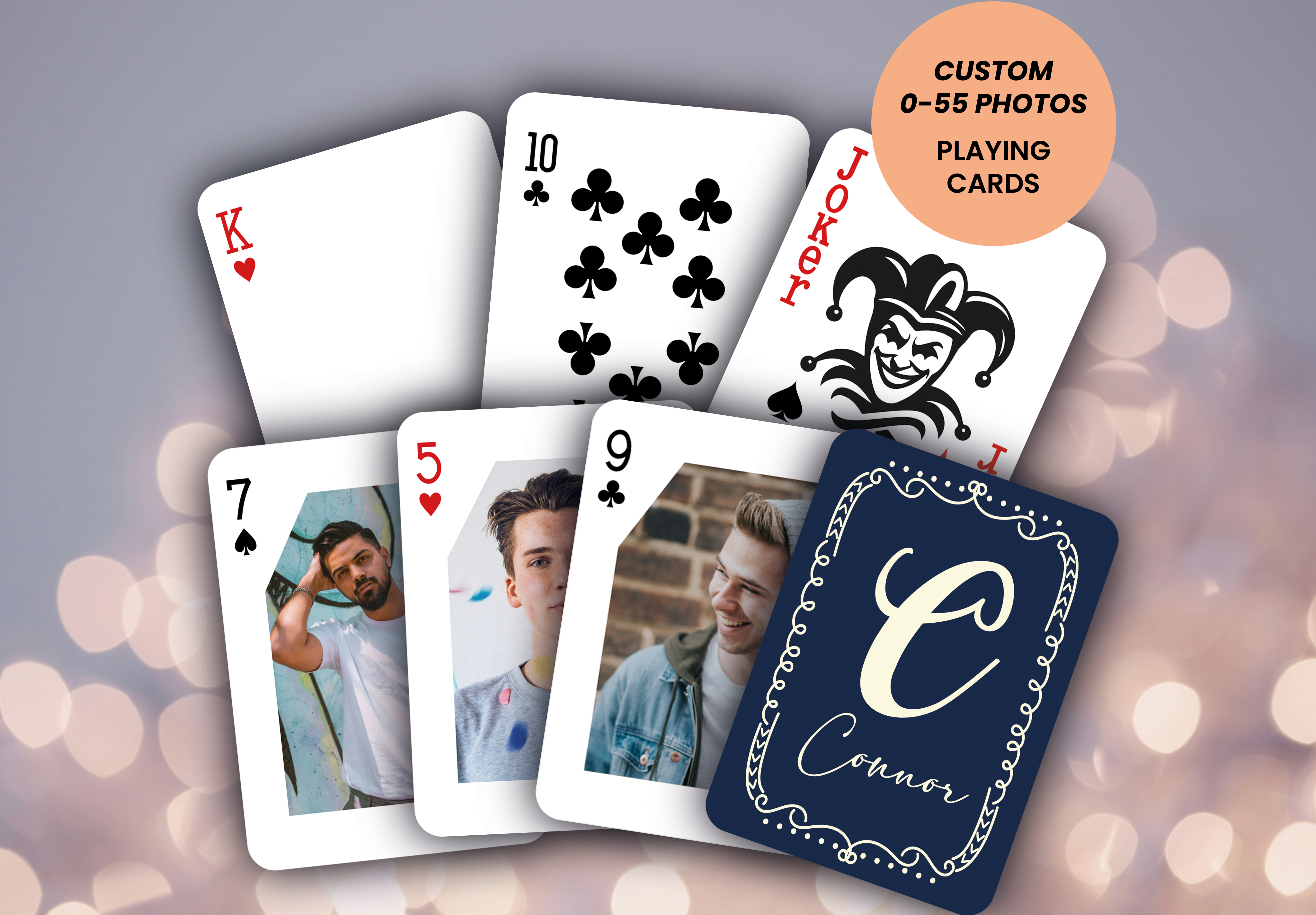 Personalized Playing Cards with Your Name