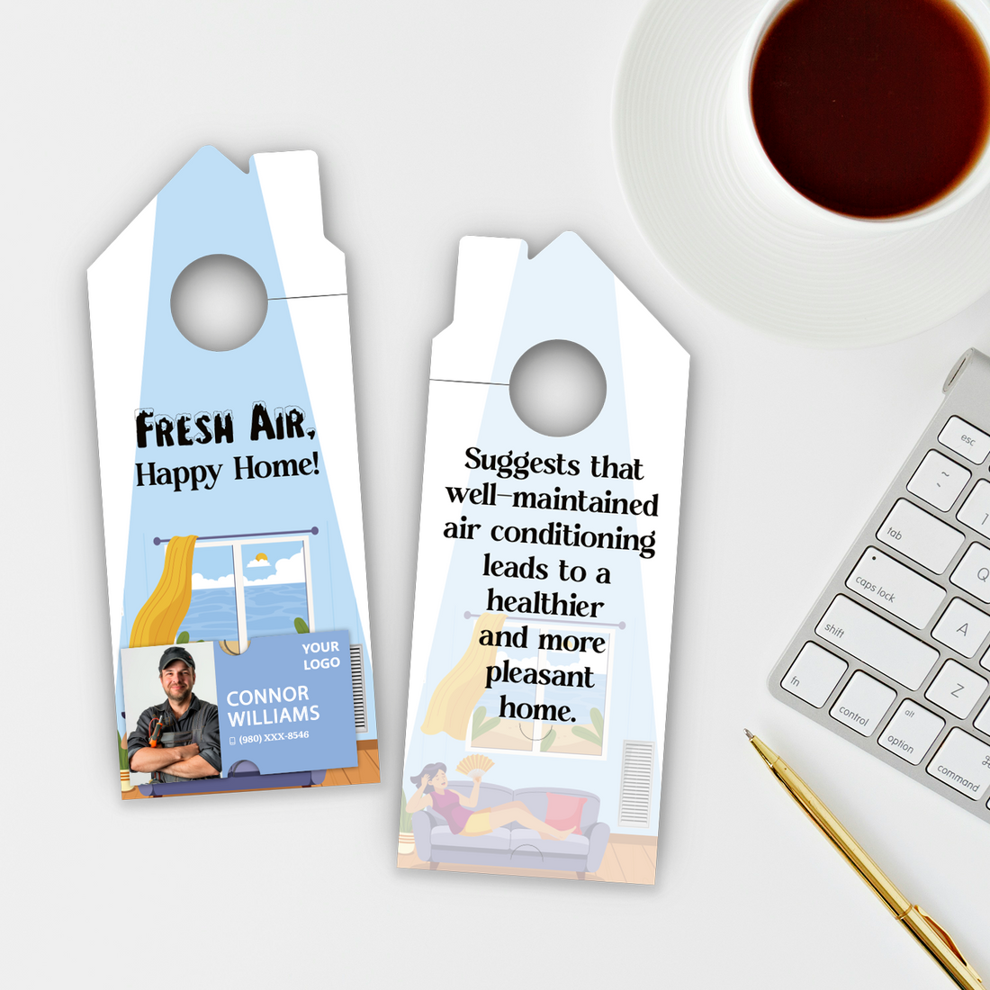 Air Conditioning Door Hangers
