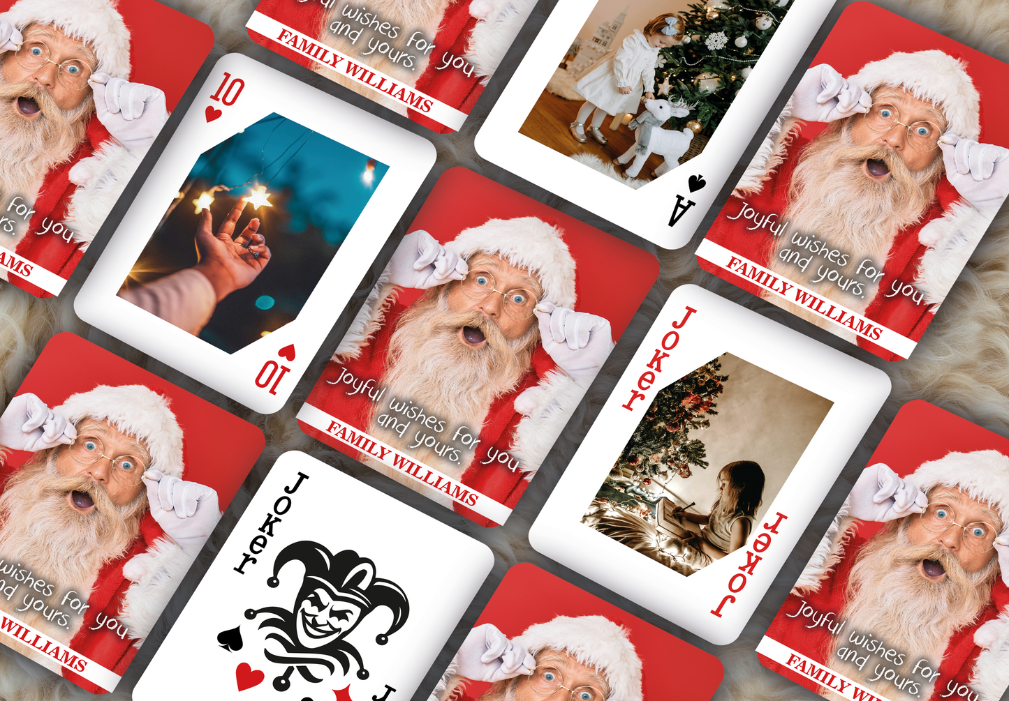 RUSH Marry Christmas Playing Cards