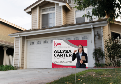 Custom real estate yard sign | Realtor Outdoor sign | Keller Williams Open House Sign