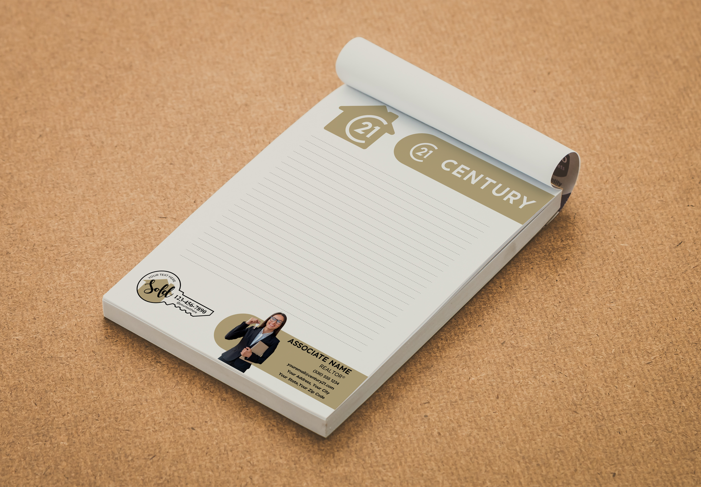 Century 21 Custom Realtor Notepad