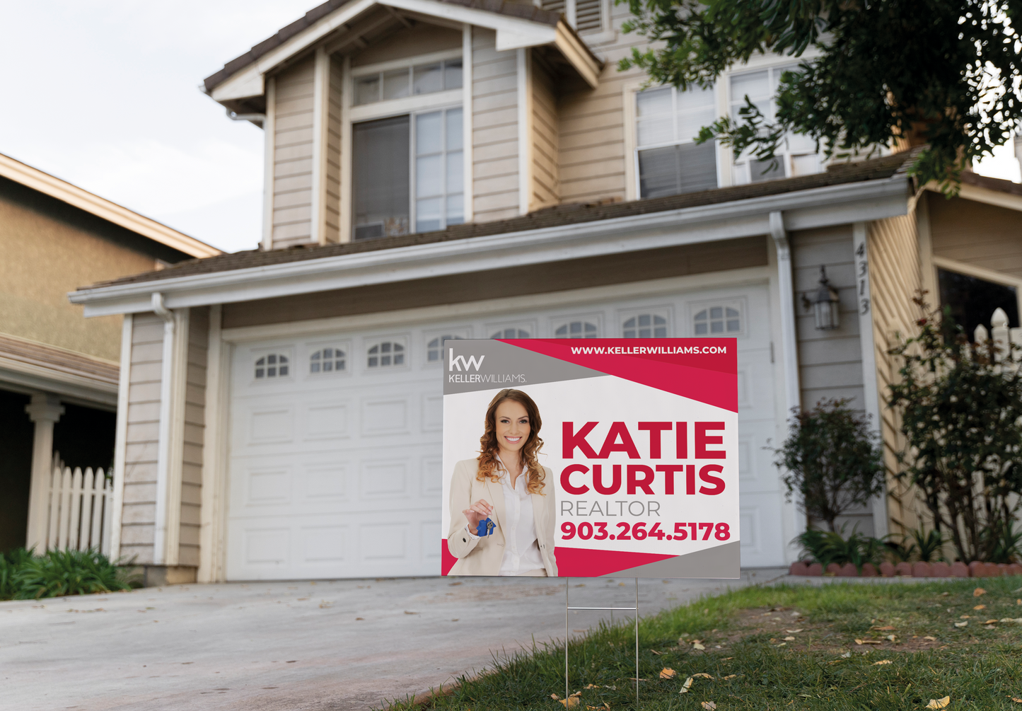 Custom real estate yard sign | Realtor Outdoor sign | Keller Williams Open House Sign