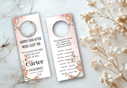 Custom Wedding Door Hanger