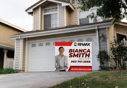 Custom real estate yard sign | Realtor Outdoor sign | REMAX Open House Sign