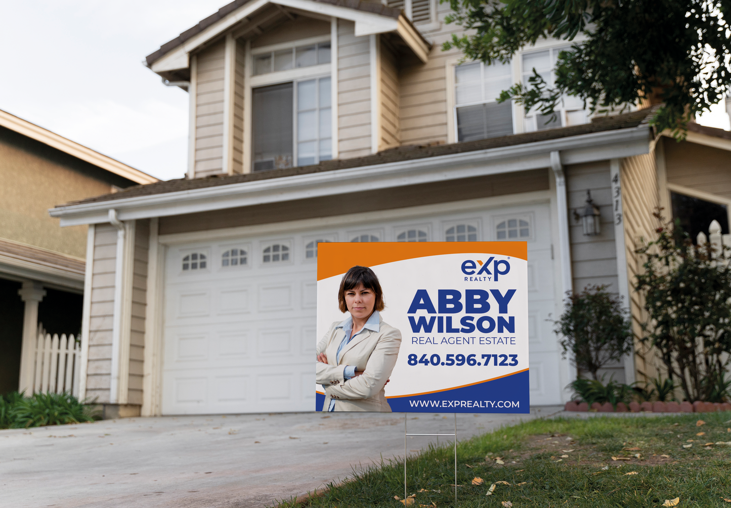 Custom real estate yard sign | Realtor Outdoor sign | eXp Realty Open House Sign