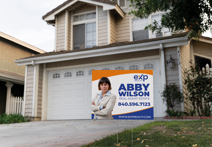 Custom real estate yard sign | Realtor Outdoor sign | eXp Realty Open House Sign