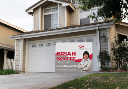 Custom real estate yard sign | Realtor Outdoor sign | Keller Williams Open House Sign