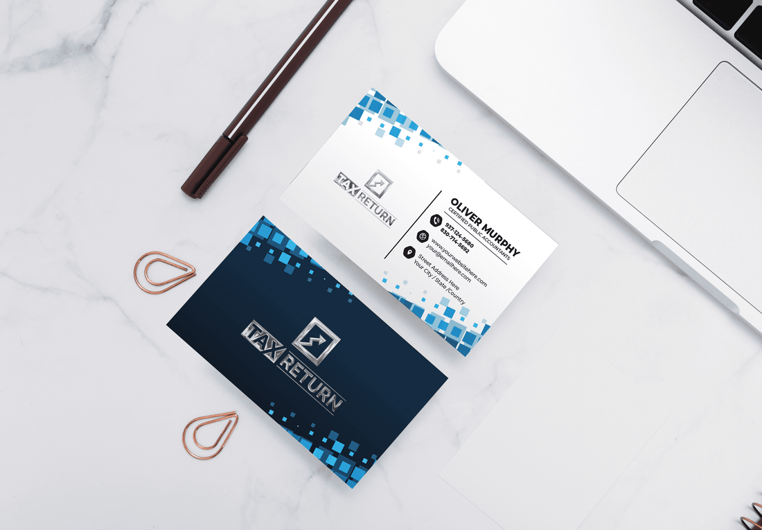 Tax Return Business Card | Luxury