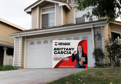 Custom real estate yard sign | Realtor Outdoor sign | REMAX Open House Sign