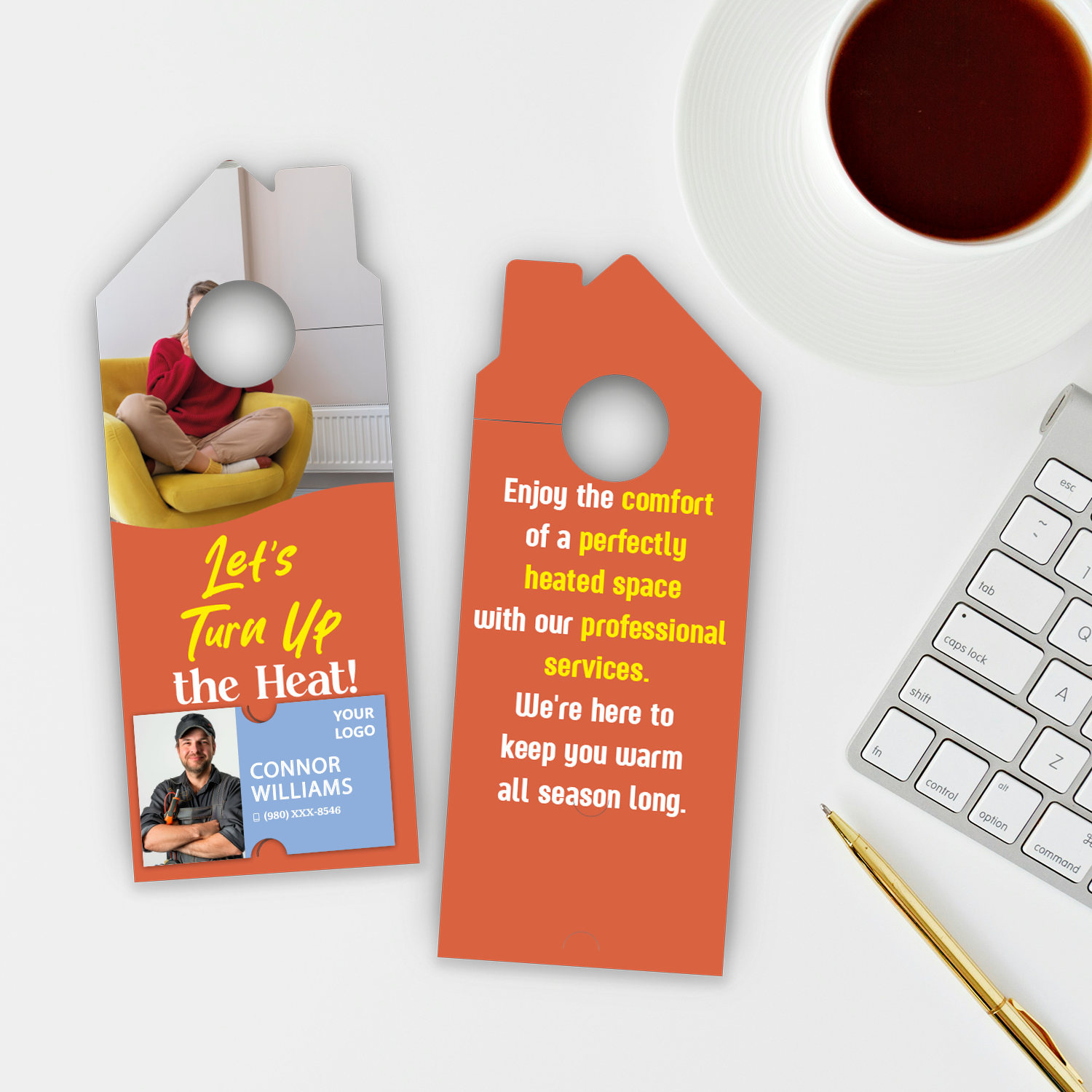 Heating Service Door Hangers