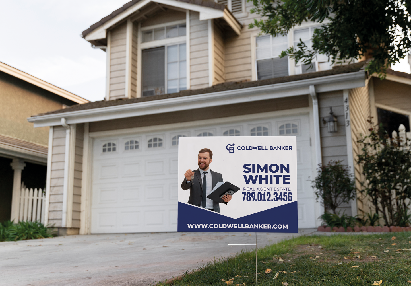 Custom real estate yard sign | Realtor Outdoor sign | Coldwell Banker Open House Sign