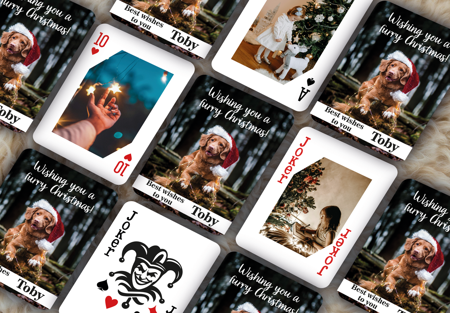 RUSH Marry Christmas Playing Cards