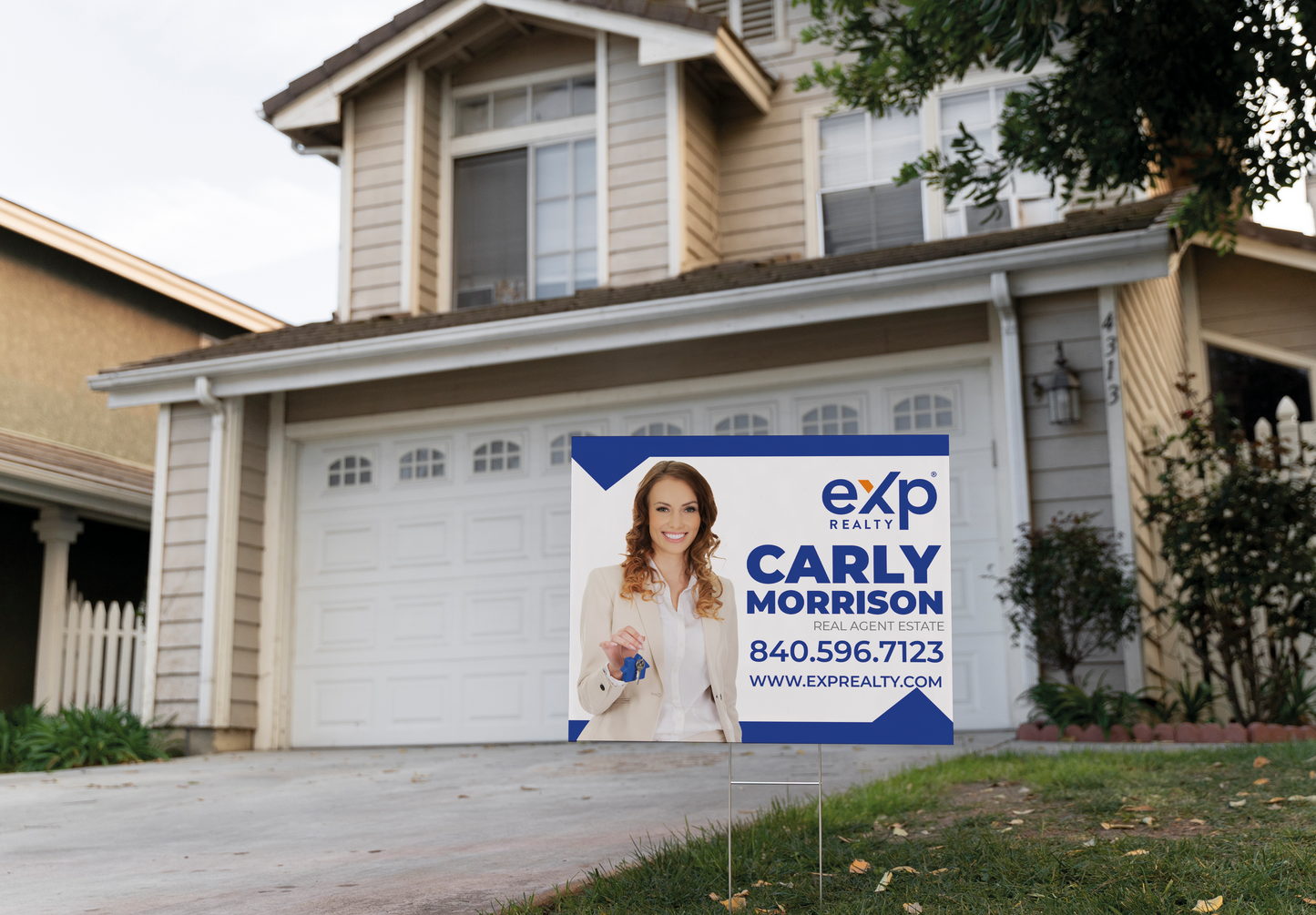 Custom real estate yard sign | Realtor Outdoor sign | eXp Realty Open House Sign