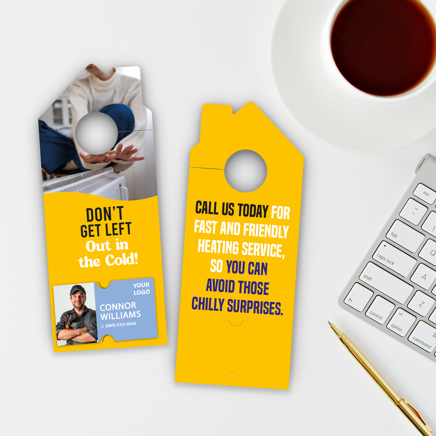 Heating Service Door Hangers