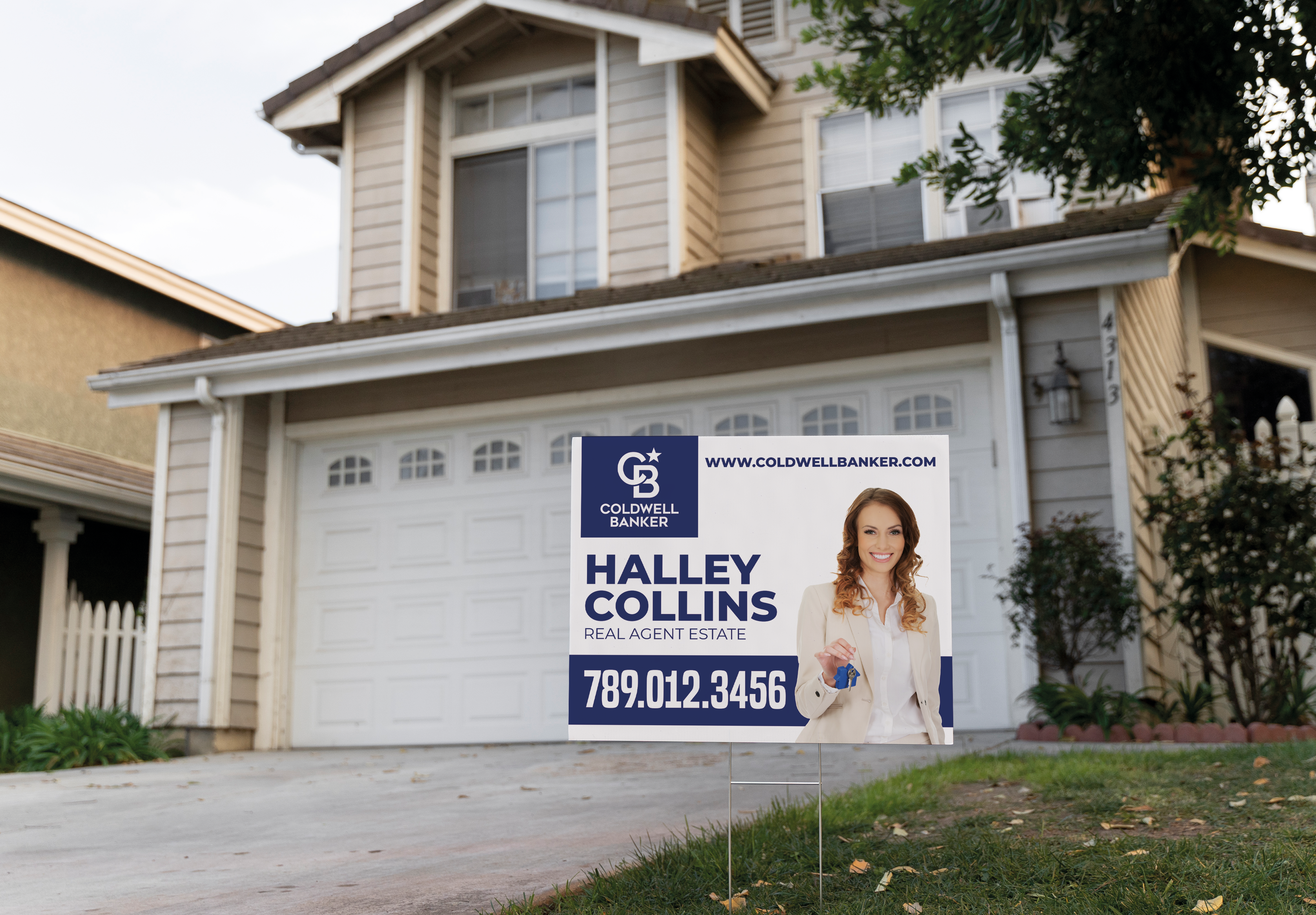 Custom real estate yard sign | Realtor Outdoor sign | Coldwell Banker Open House Sign