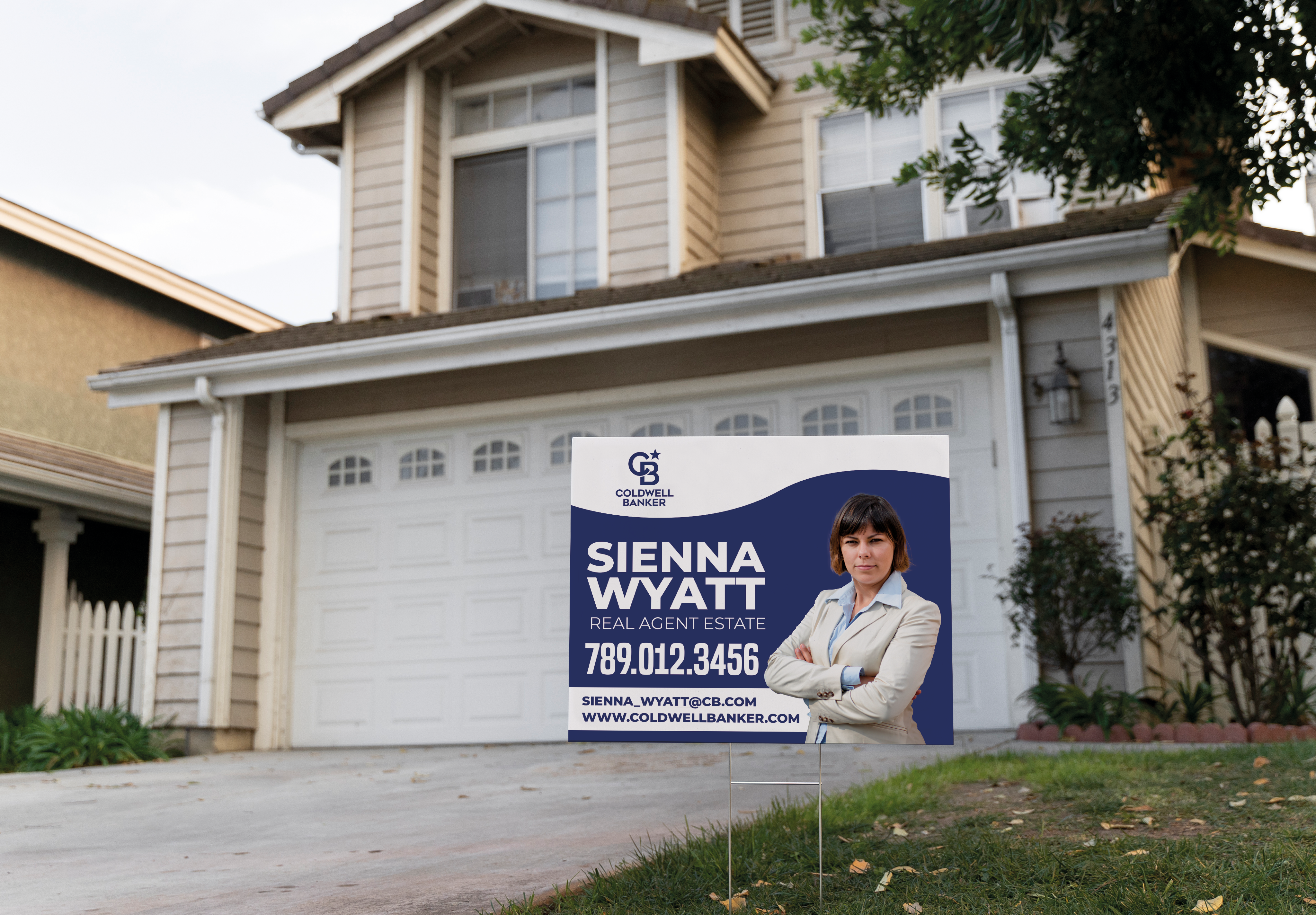 Custom real estate yard sign | Realtor Outdoor sign | Coldwell Banker Open House Sign