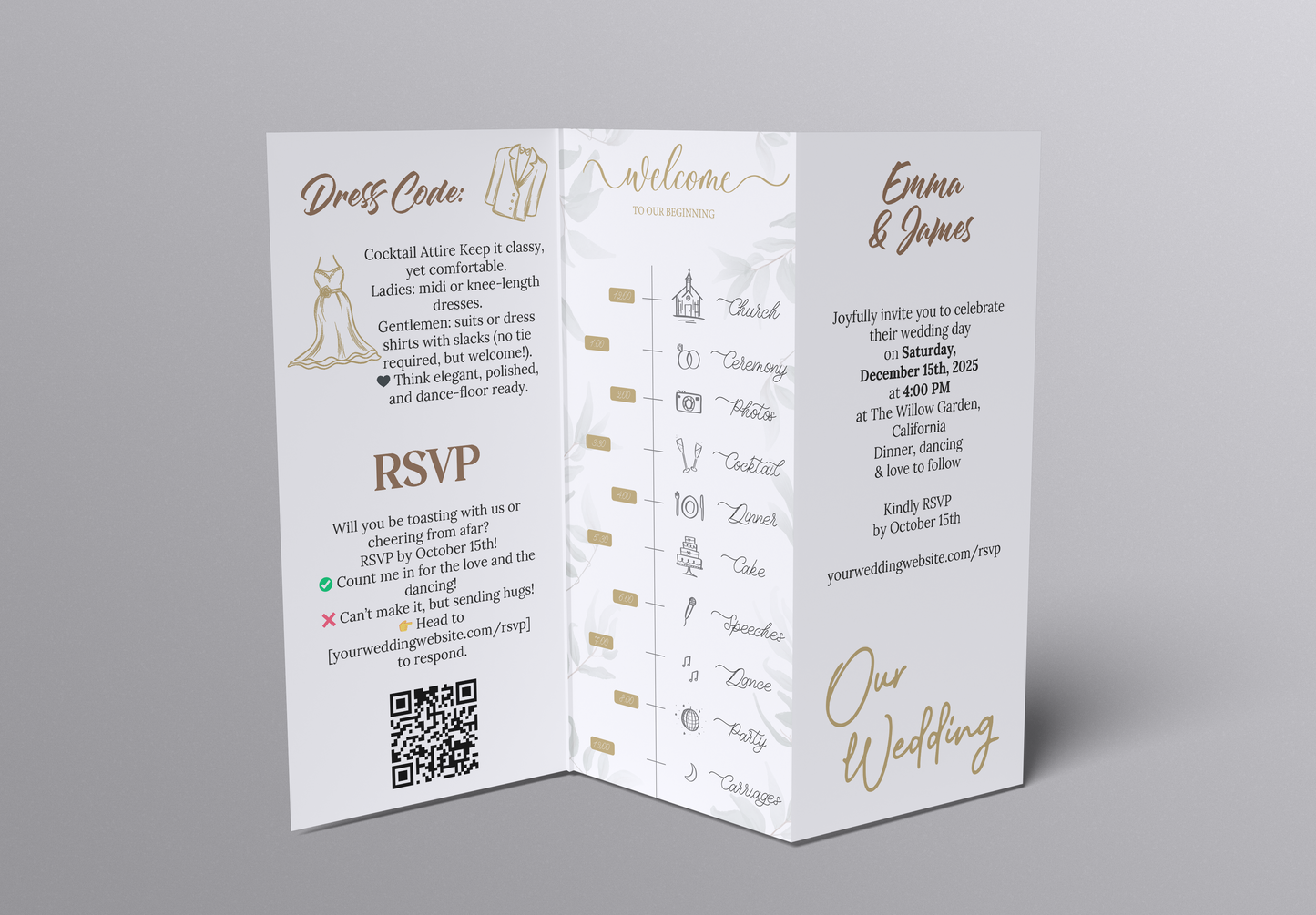 Custom Wedding Brochure