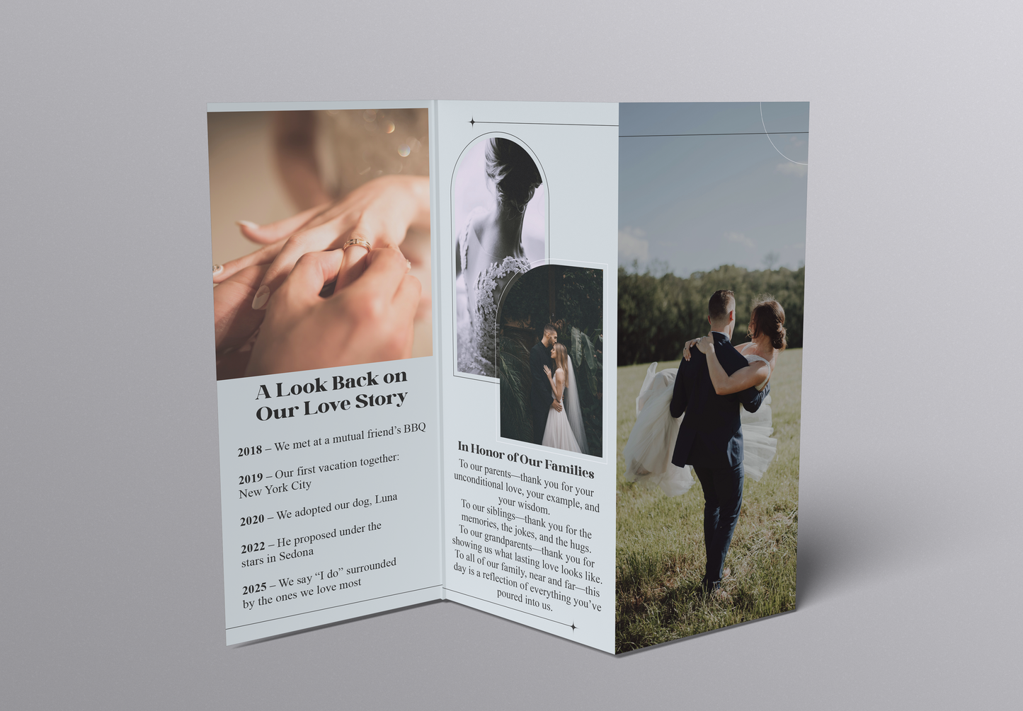 Custom Wedding Brochure