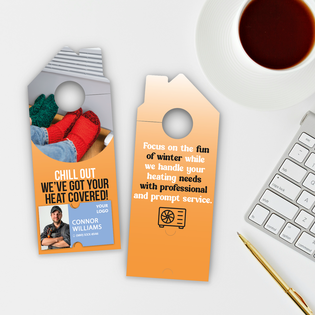 Heating Service Door Hangers
