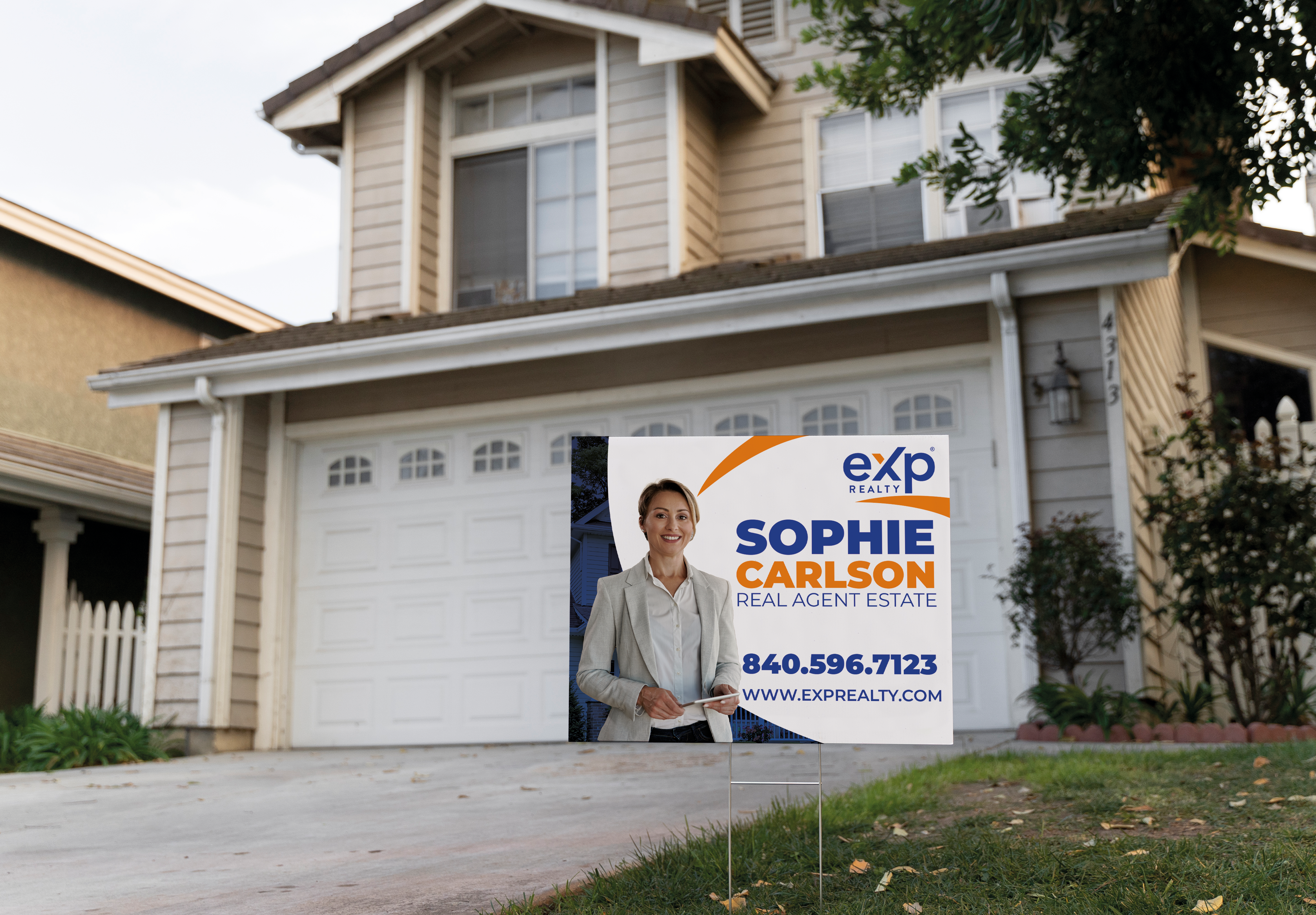 Custom real estate yard sign | Realtor Outdoor sign | eXp Realty Open House Sign