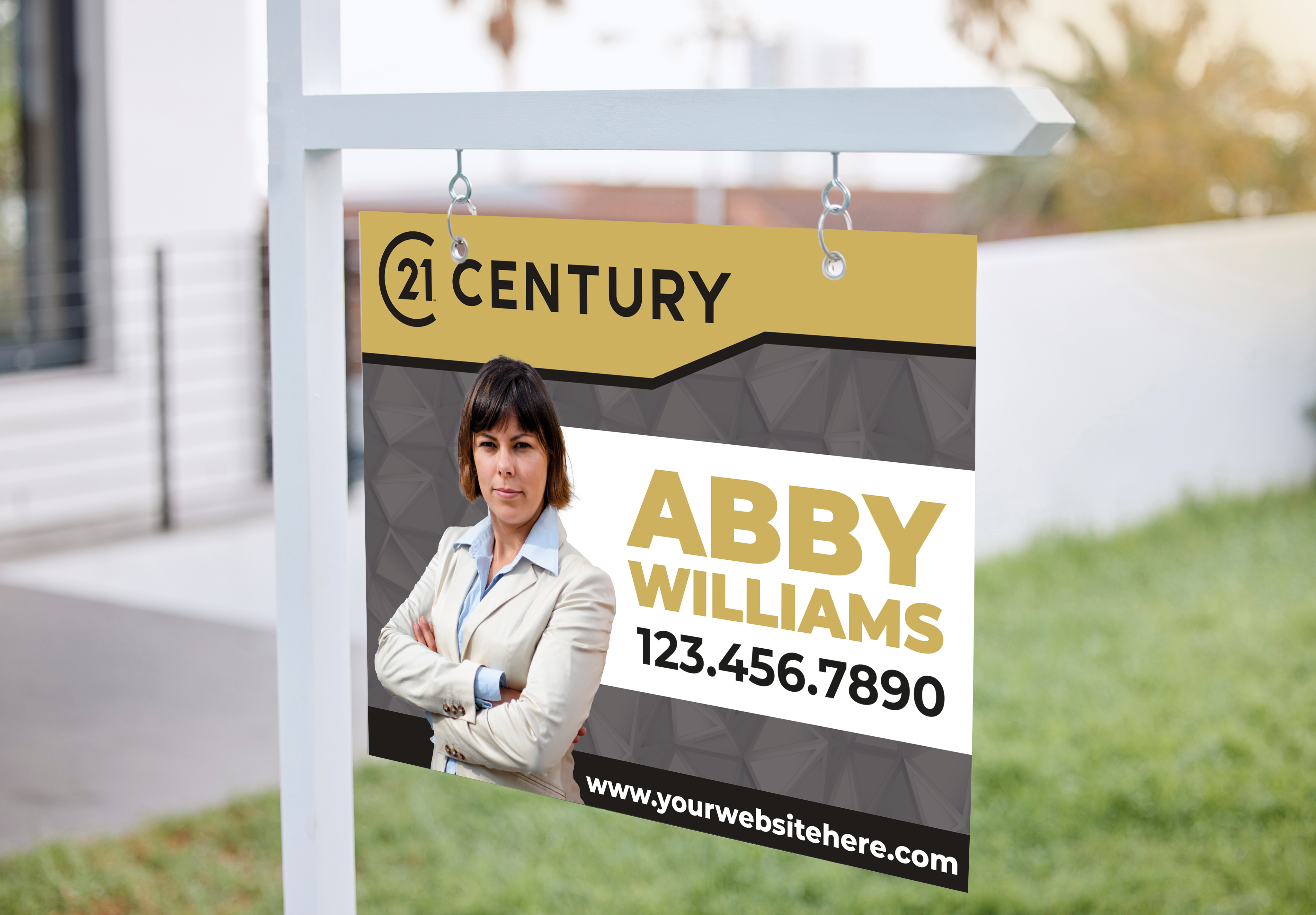Custom real estate yard sign | Realtor Outdoor sign | Century 21 Open House Sign