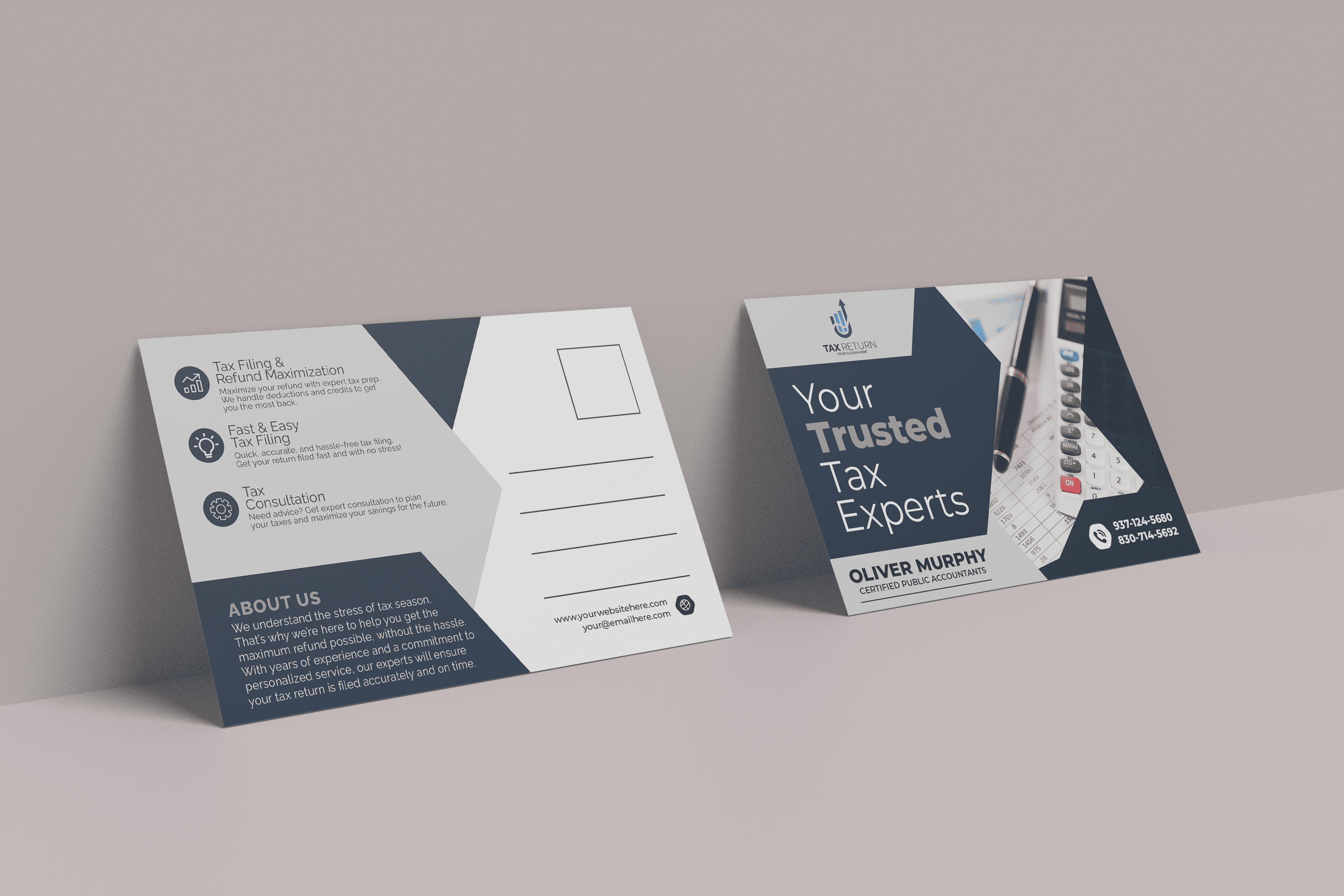 Tax Return Postcards