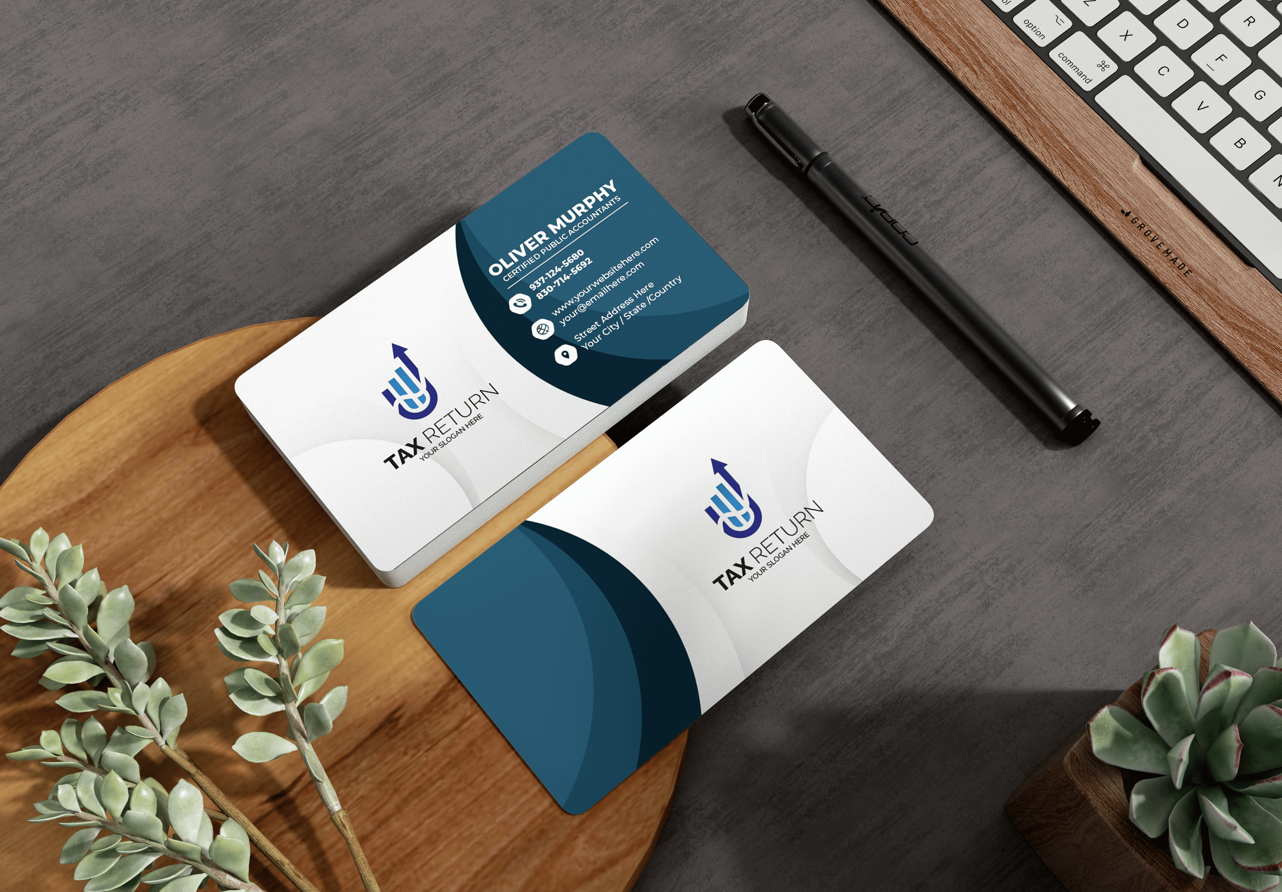 Tax Return Business Card | Economy