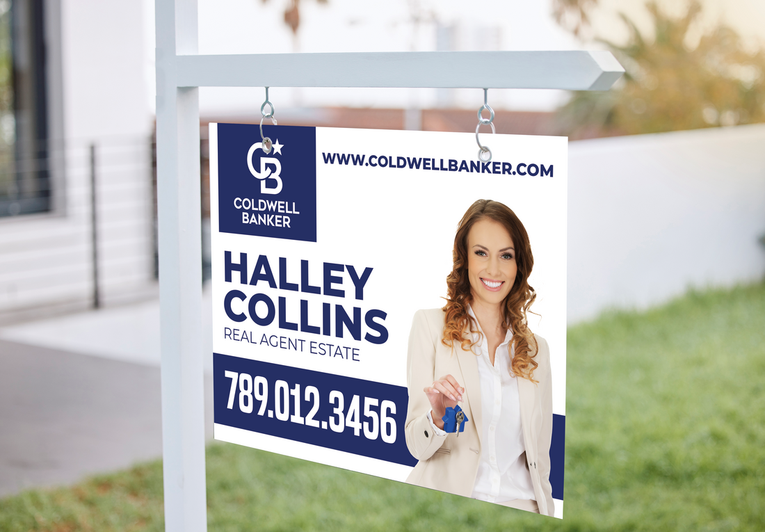 Custom real estate yard sign | Realtor Outdoor sign | Coldwell Banker Open House Sign