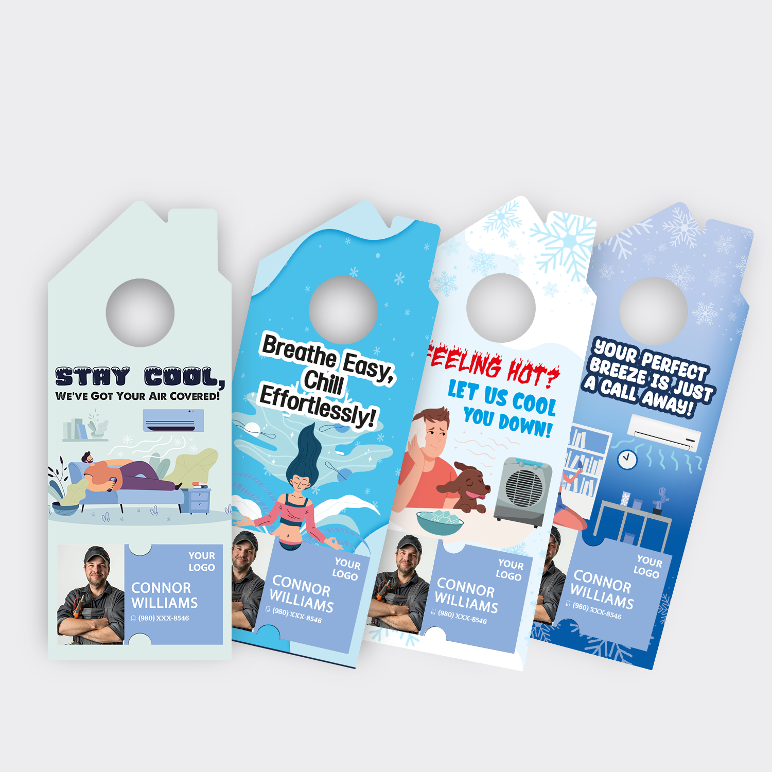 Air Conditioning Door Hangers