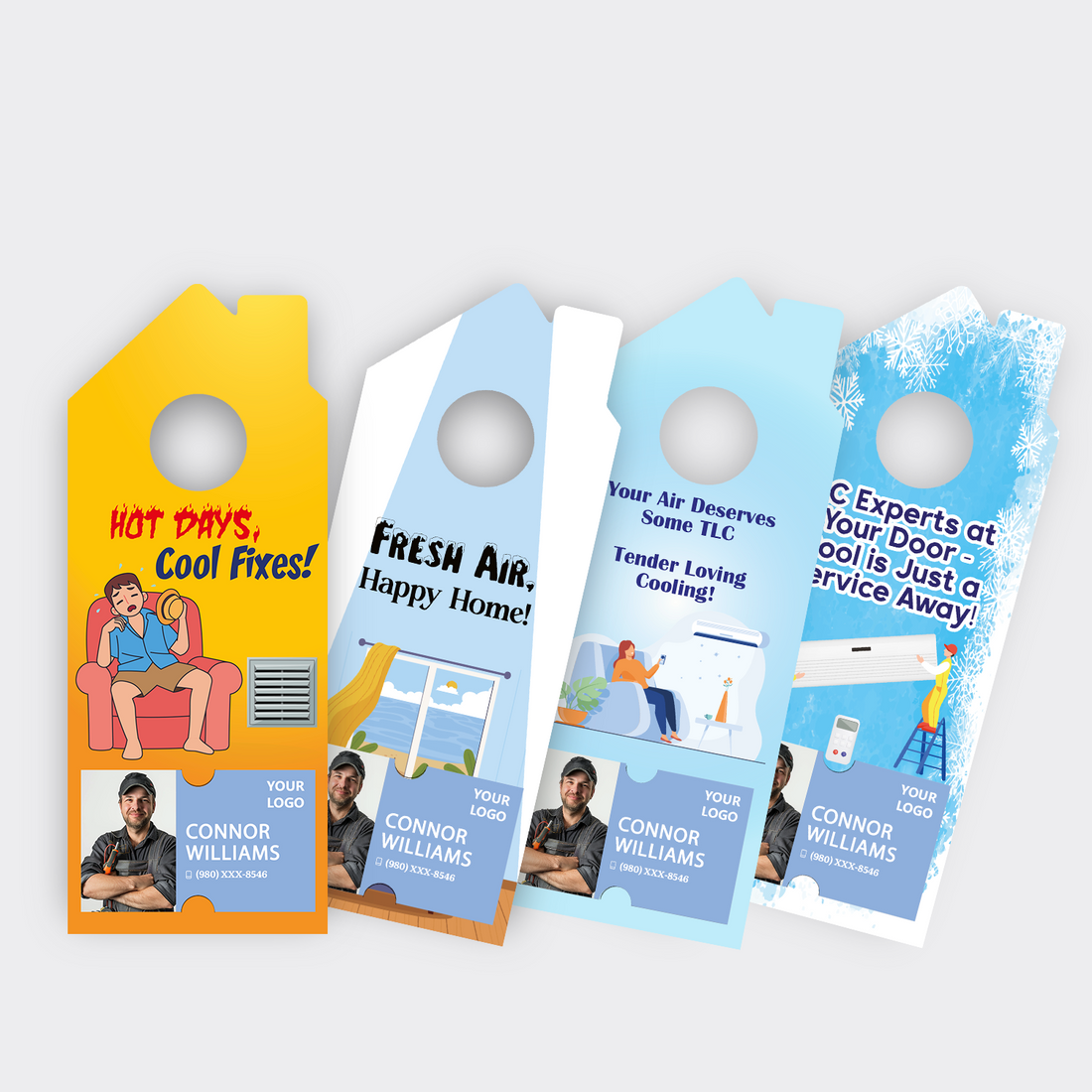 Air Conditioning Door Hangers