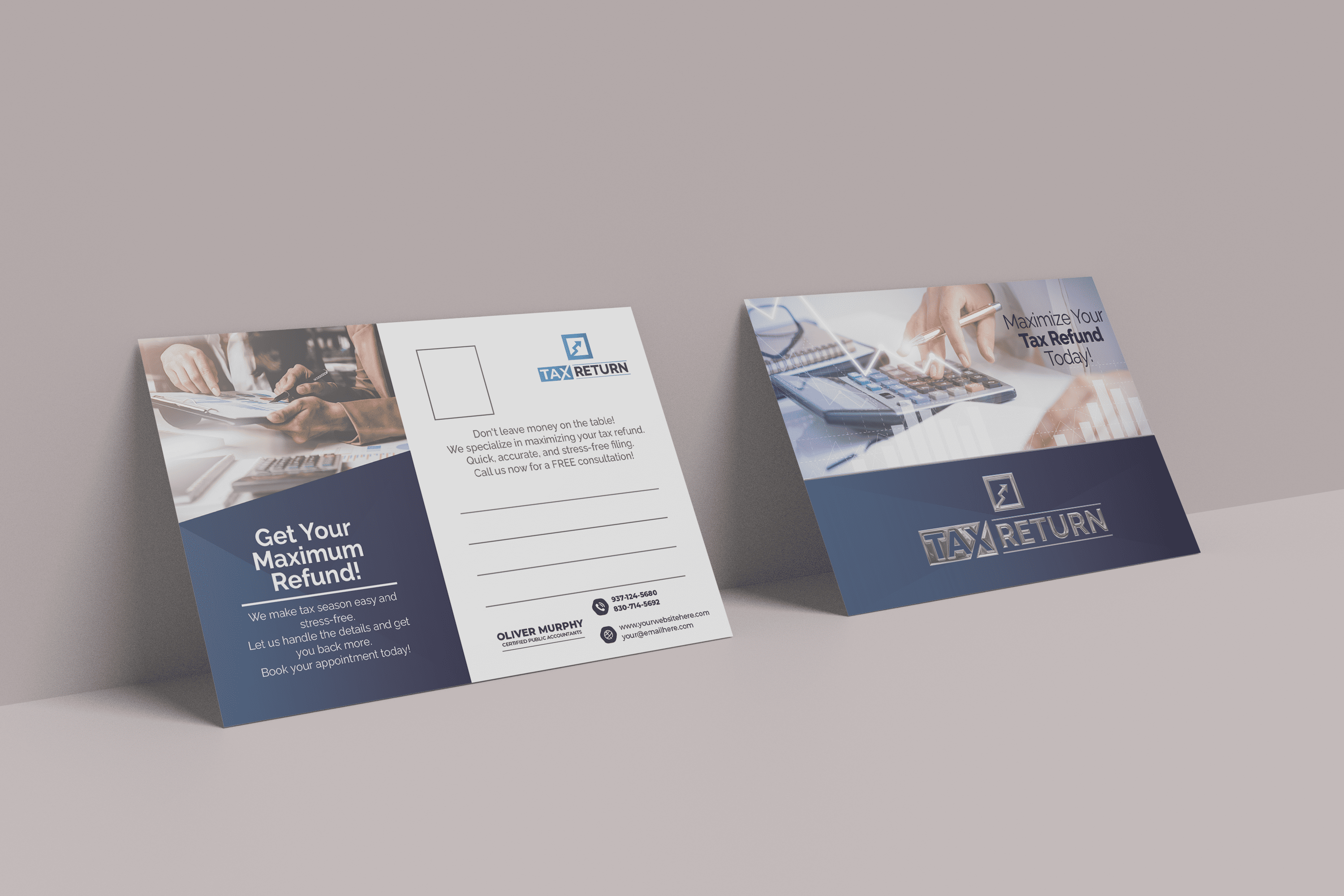 Tax Return Postcards | Luxury