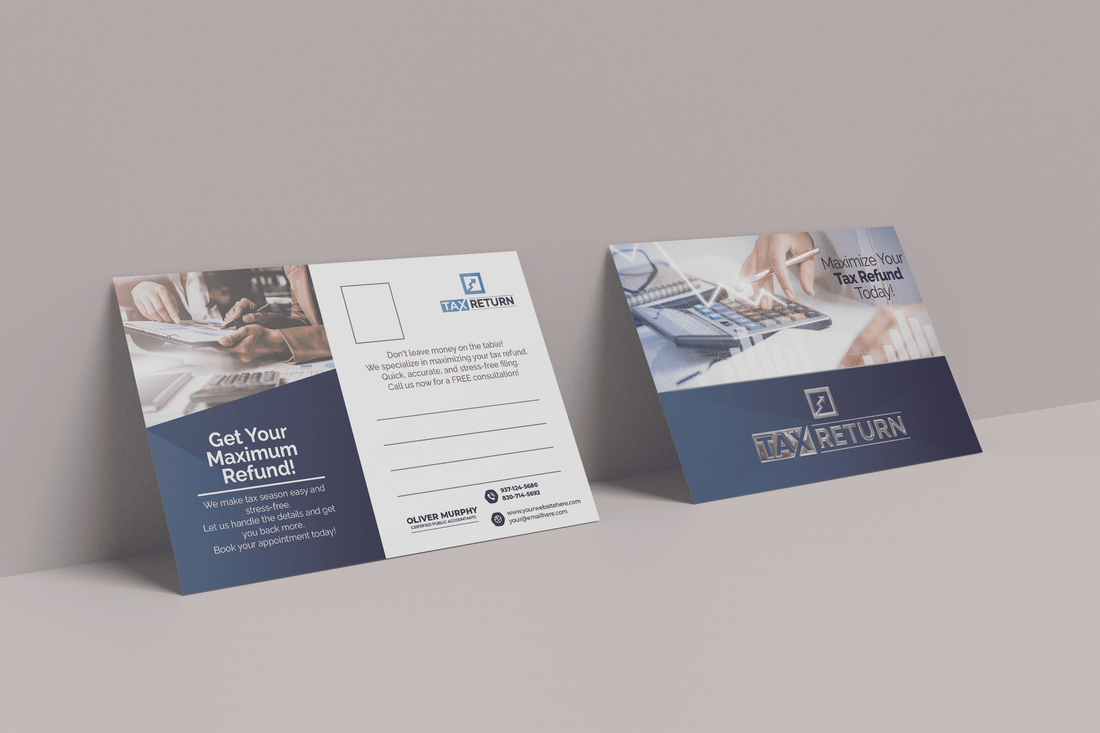 Tax Return Postcards | Luxury