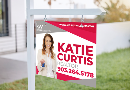 Custom real estate yard sign | Realtor Outdoor sign | Keller Williams Open House Sign