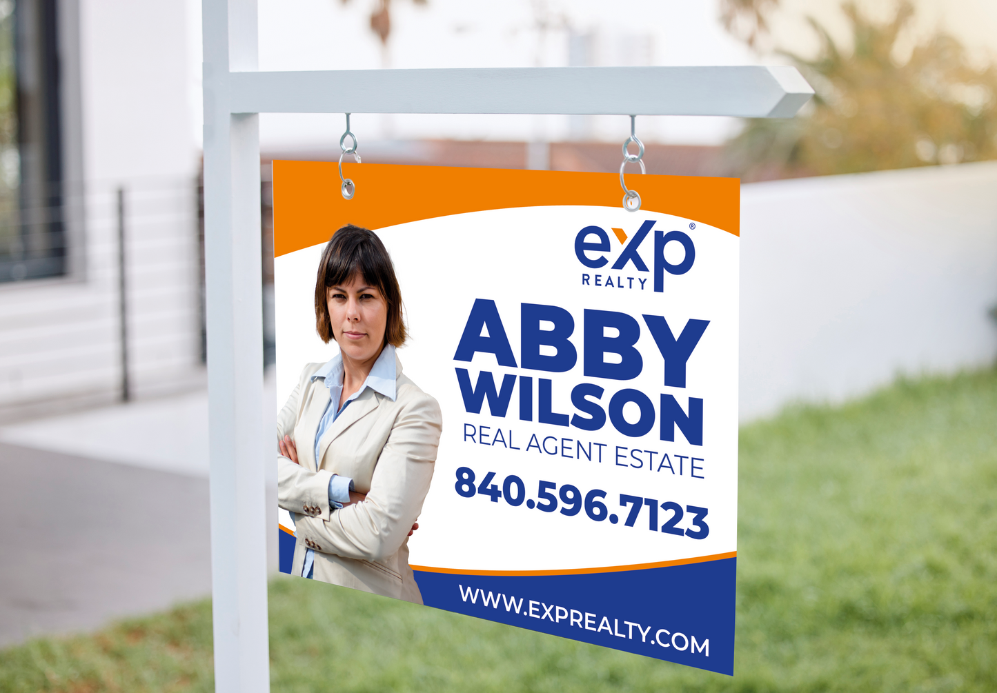 Custom real estate yard sign | Realtor Outdoor sign | eXp Realty Open House Sign
