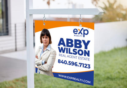 Custom real estate yard sign | Realtor Outdoor sign | eXp Realty Open House Sign