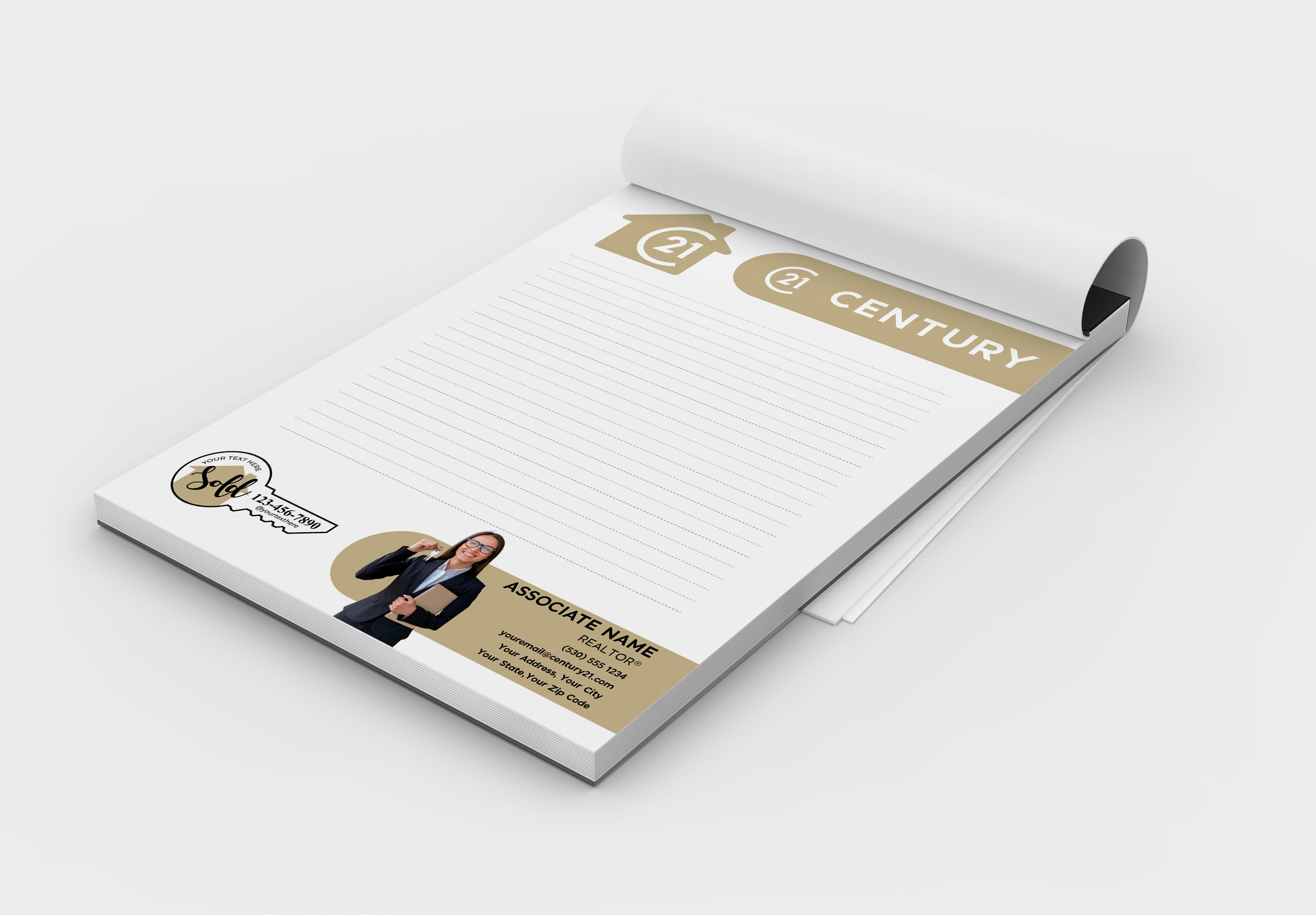 Century 21 Custom Realtor Notepad