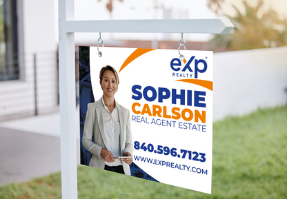 Custom real estate yard sign | Realtor Outdoor sign | eXp Realty Open House Sign