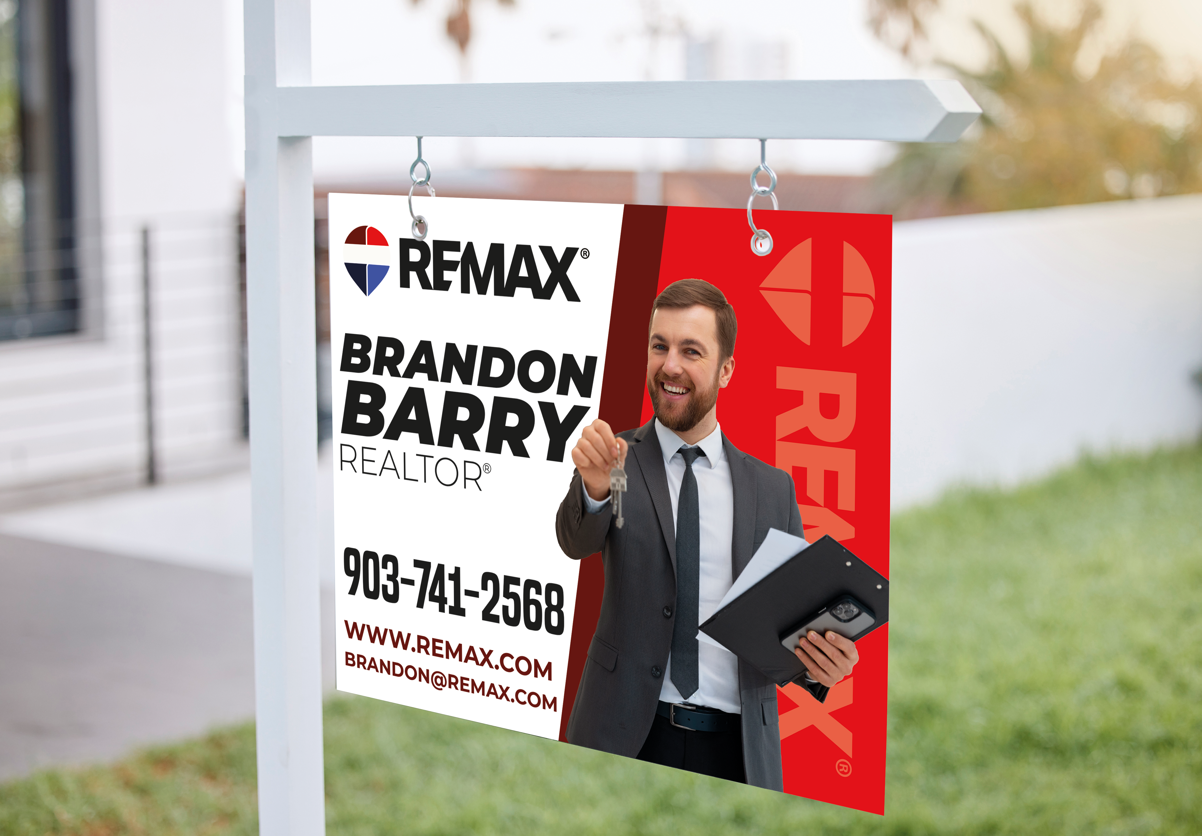 Custom real estate yard sign | Realtor Outdoor sign | REMAX Open House Sign