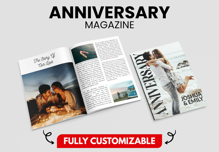 Custom Anniversary Wedding Magazine