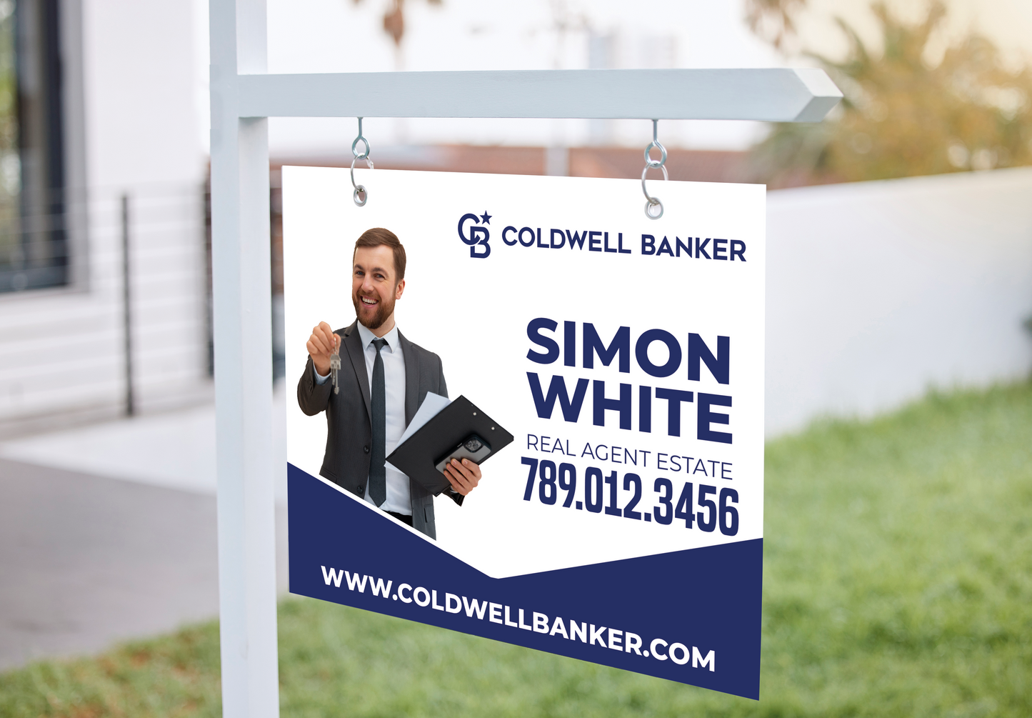 Custom real estate yard sign | Realtor Outdoor sign | Coldwell Banker Open House Sign