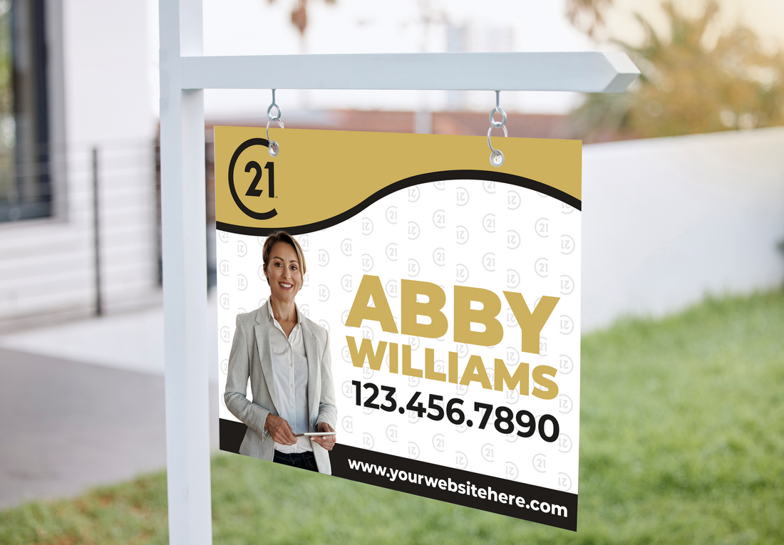 Custom real estate yard sign | Realtor Outdoor sign | Century 21 Open House Sign