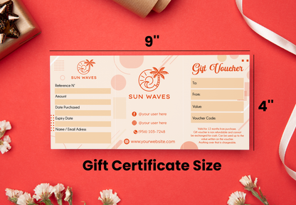 Custom Gift Certificate