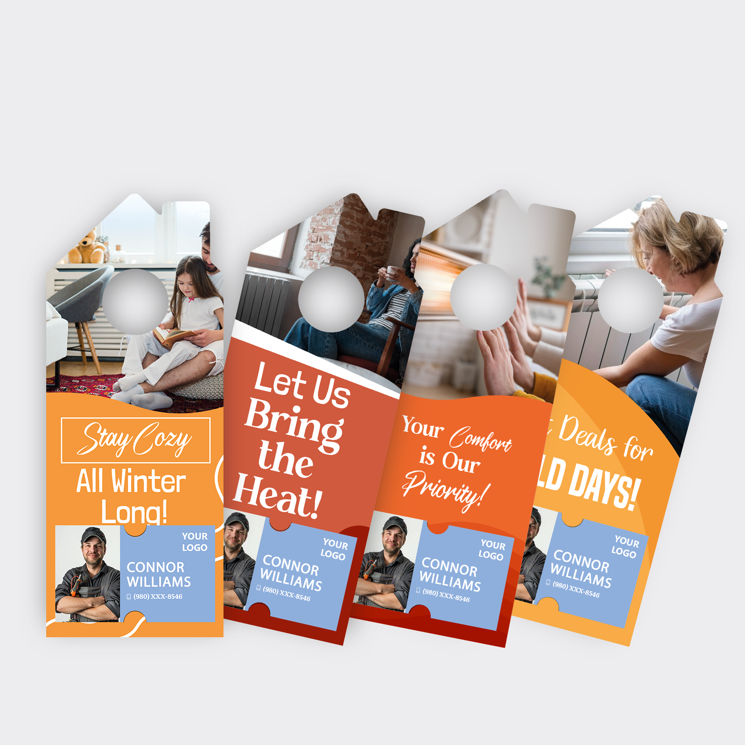 Heating Service Door Hangers