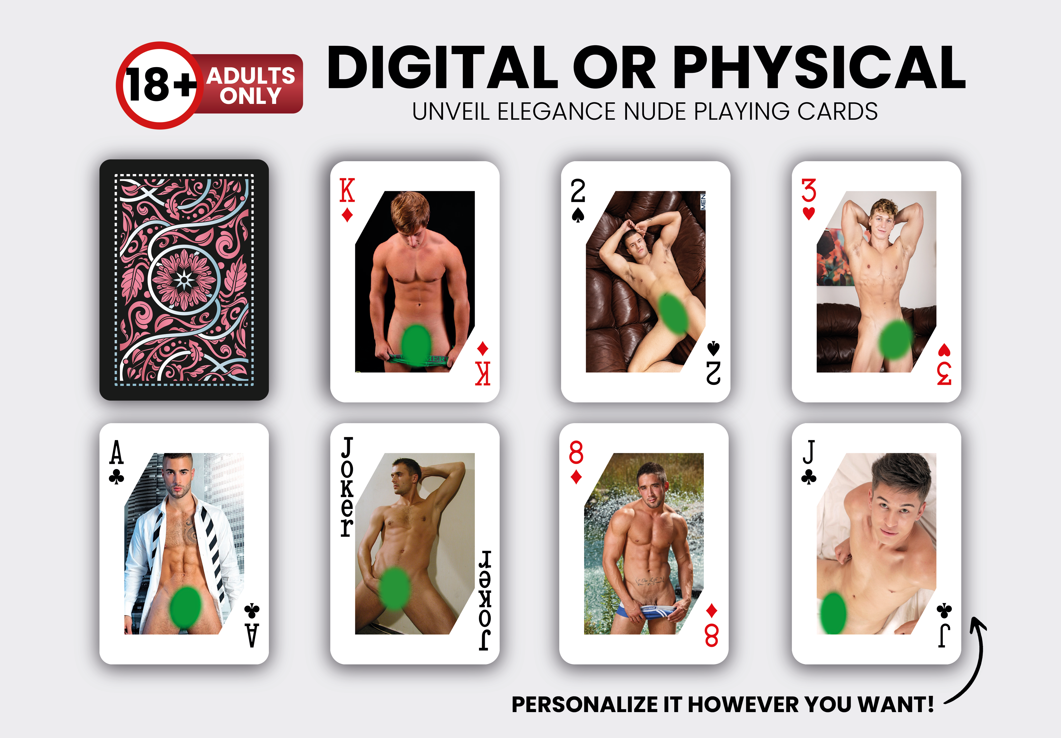 RUSH Nude Playing Cards