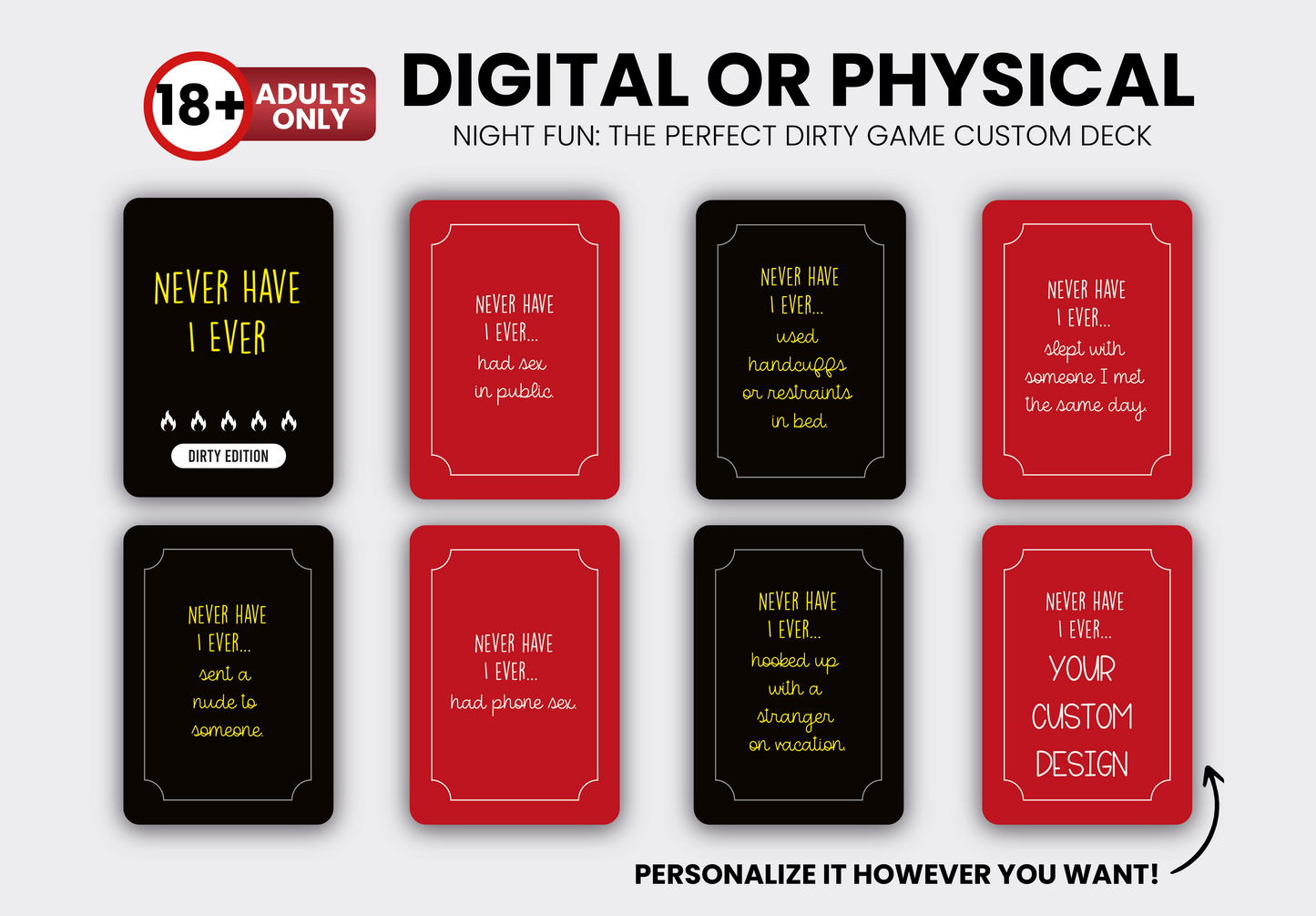 Never Have I Ever  |  Couples Edition Cards