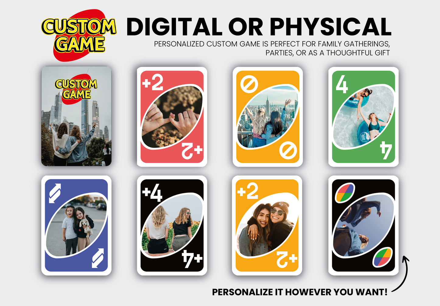 Best Friends Custom Game Playing Cards