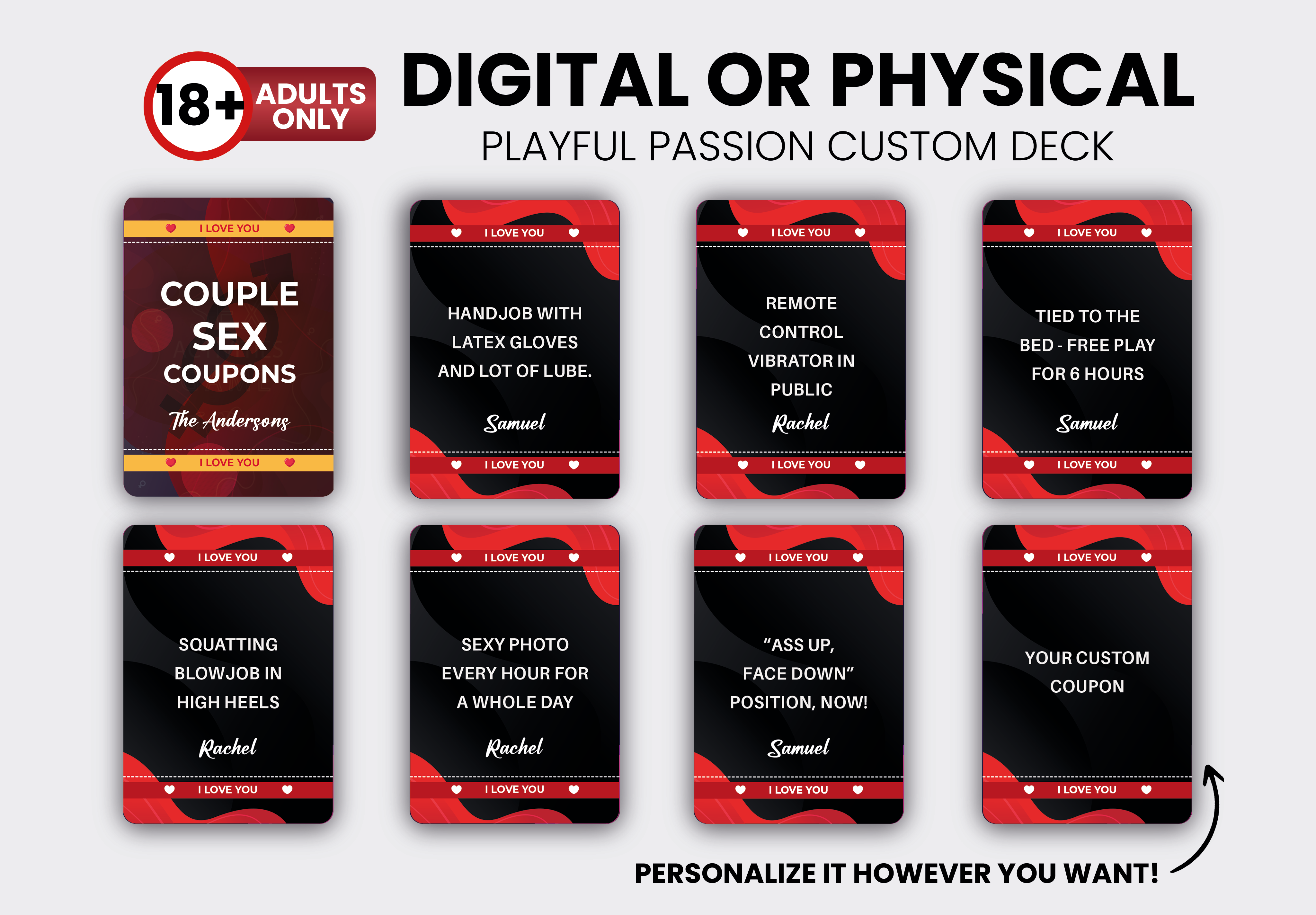 Custom Intimacy Coupons