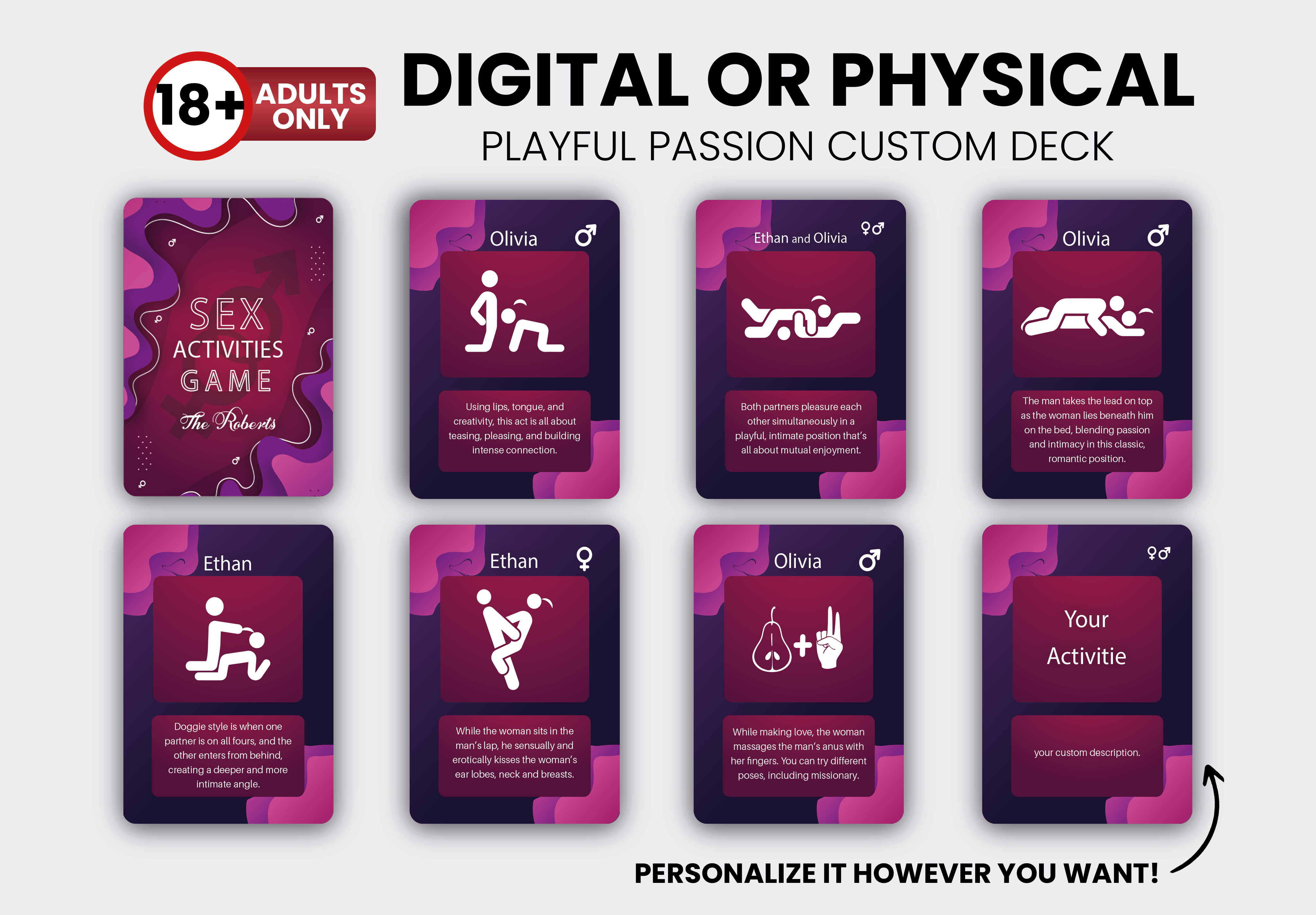 RUSH Couple Sex Activities Cards