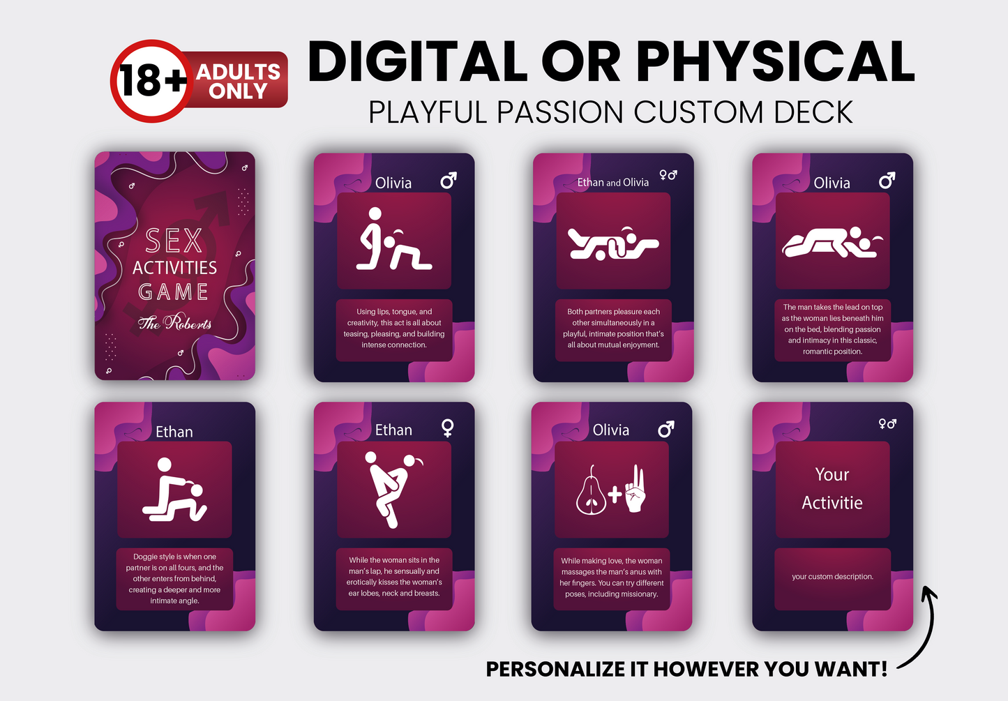 RUSH Couple Sex Activities Cards